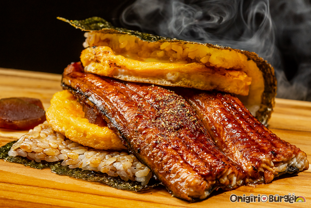 1周年記念メニュー
『鰻の蒲焼き~ダブル玉子』おにぎりバーガー